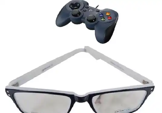 Joystick y anteojos