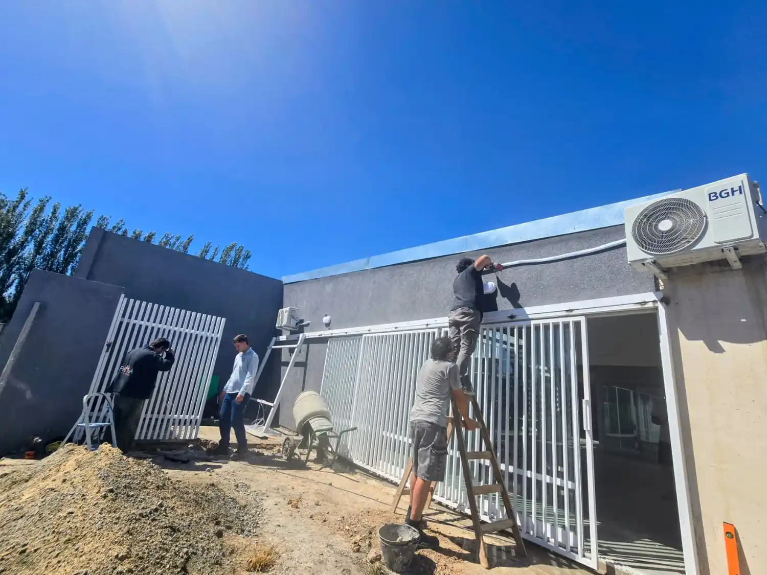 Avance de obra en el Centro de Desarrollo Infantil del barrio Palermo.