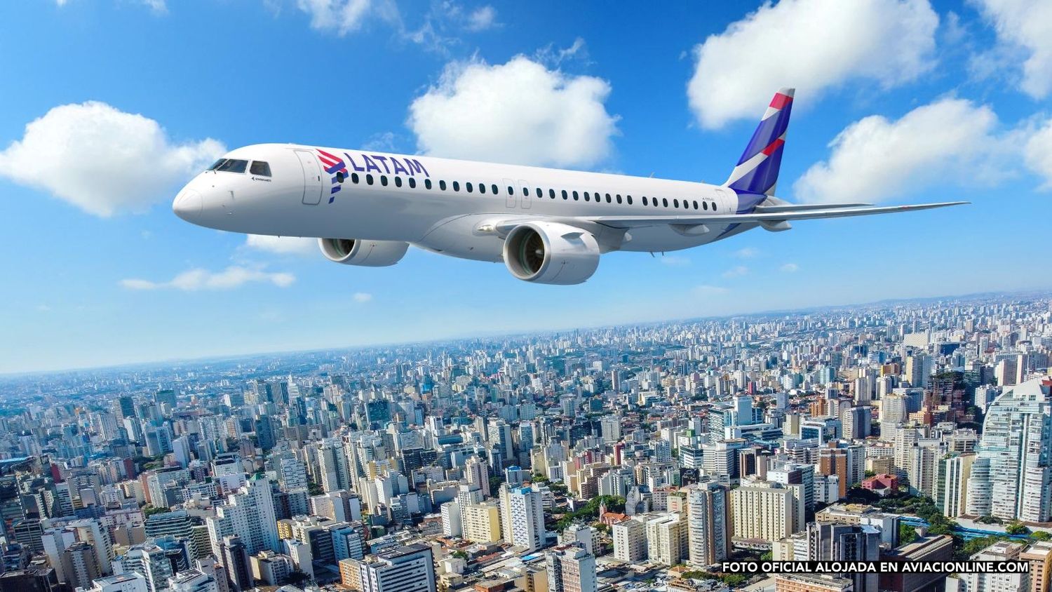 Histórico giro de LATAM Airlines hacia Embraer: pide hasta 74 E195-E2