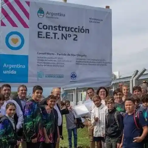 Continúan las obras en la escuela de Camet Norte