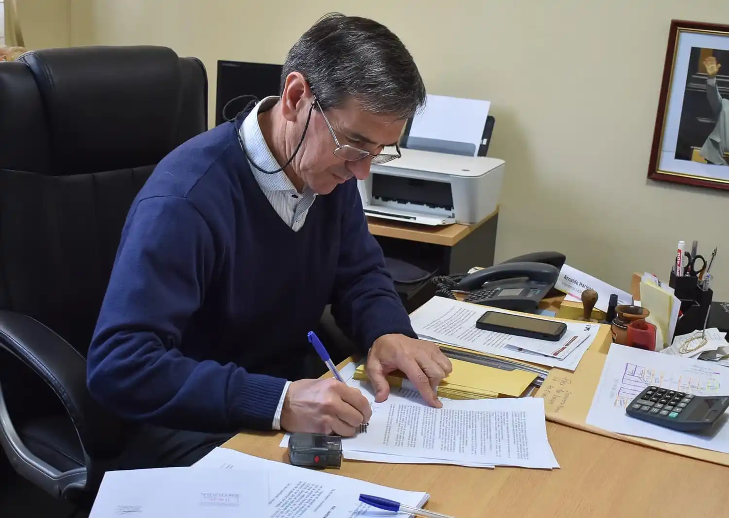 Harispe confirmó un bono de 5 mil pesos para los empleados municipales de Lezama