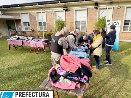 Prefectura Concordia junto al Arca concretó una entrega de mercadería ilegal secuestrada en procedimientos propios