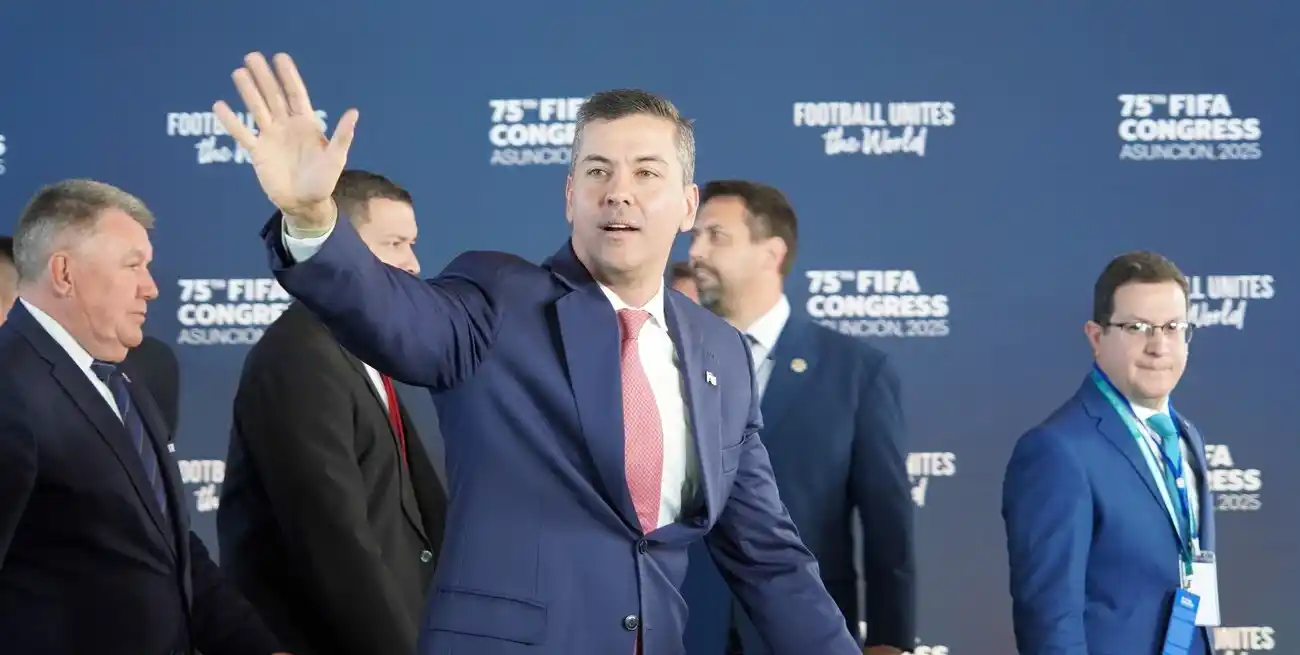 Santiago Peña, presidente de Paraguay. Foto: Fernando Nicola