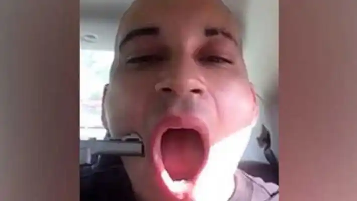 Se disparó con una pistola en la cara y subió el video a Facebook