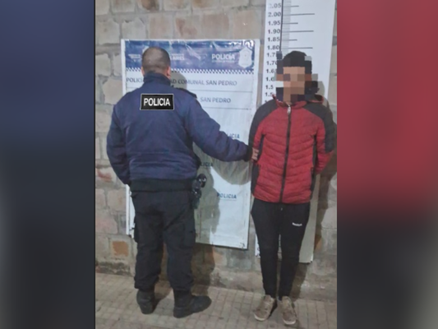 El joven fue trasladado a la Comisaría.