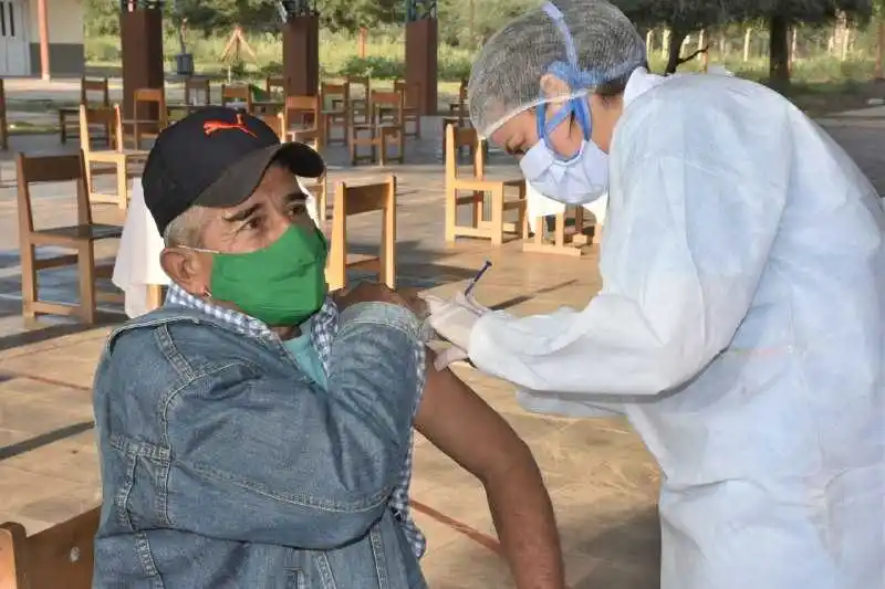 Ayer se concretó un nuevo operativo de vacunación contra la covid-19 en el departamento Matacos