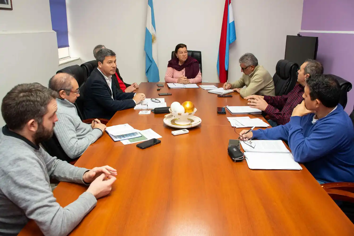 Analizan proyectos y obras en ejecución en el departamento Paraná