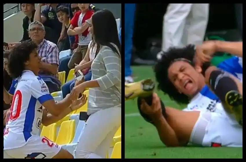 Insólito: hizo dos goles, propuso matrimonio y se fracturó el peroné