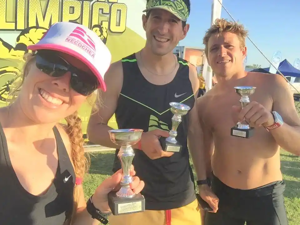 Dos quintos puestos en el triatlón olímpico de Junín