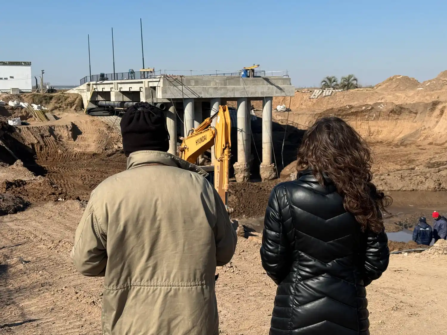 La senadora visitó obras en distintos puntos de la región.