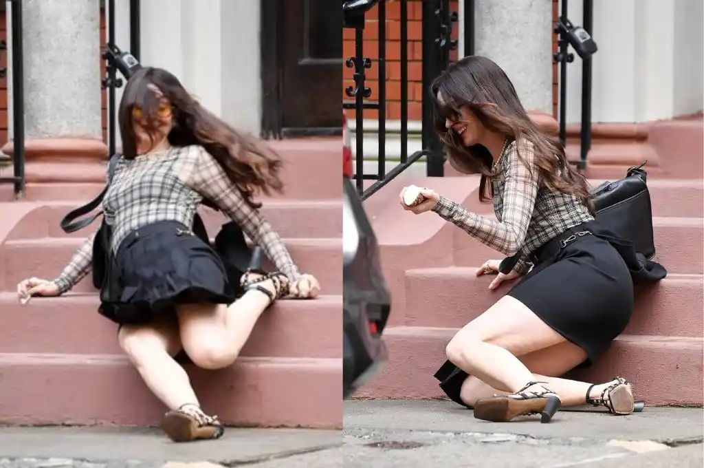 Insólita caída de Anne Hathaway