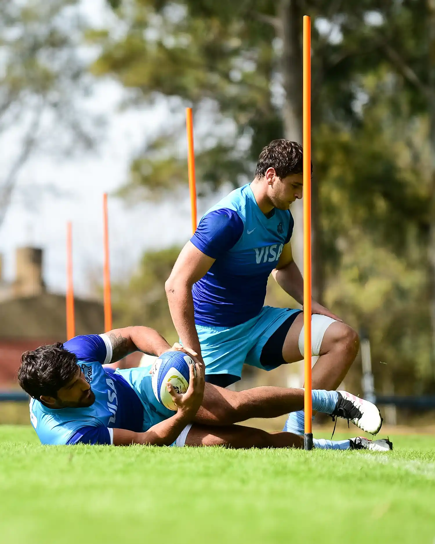 Rodrigo Bruni en la práctica de ayer en Jujuy.