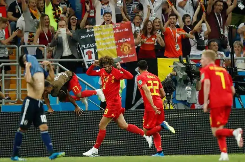 Bélgica derrotó a Japón con una increíble remontada