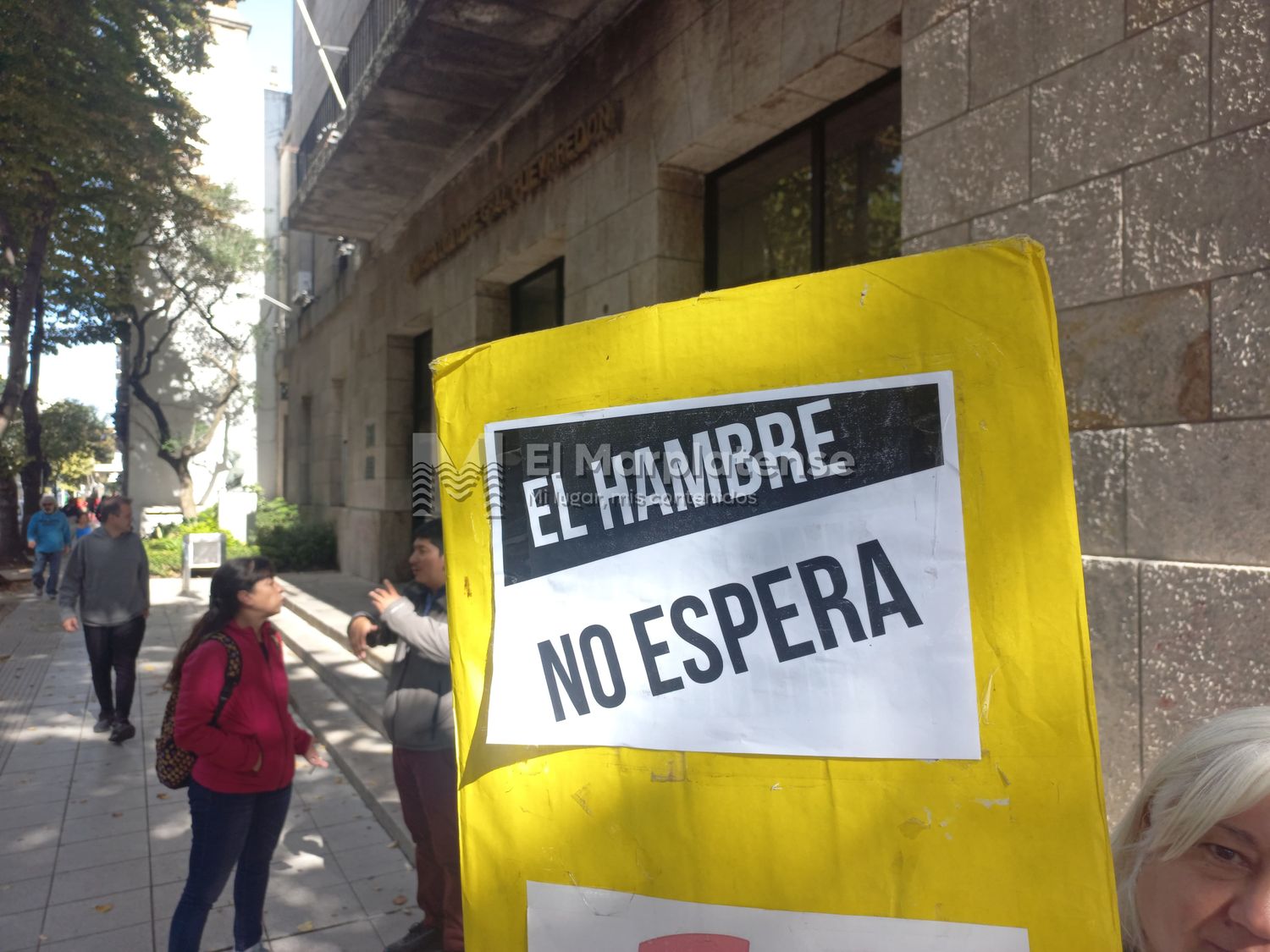 Cartel en una protesta organizada por Libres del Sur.