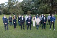 El Presidente almorzó con Massa, Máximo e intendentes para analizar las estrategias