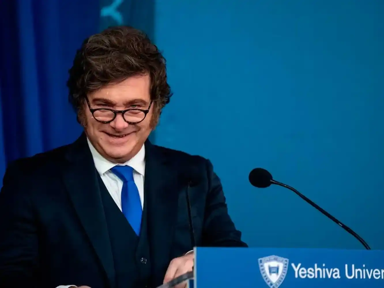 El presidente brindó la charla en una de las instituciones académicas más influyentes dentro del judaísmo ortodoxo.