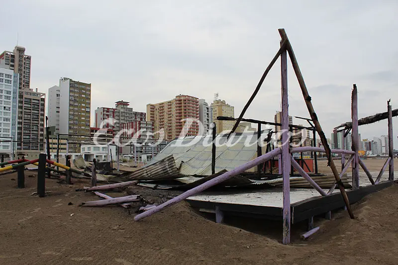 Luego de extinguido el incendio