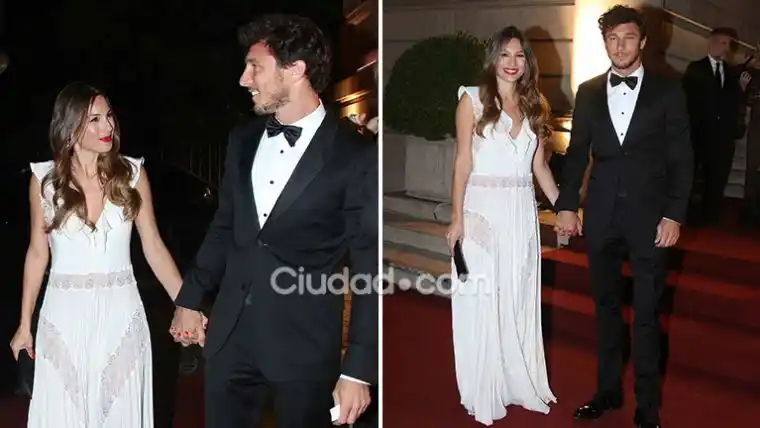 Pampita y Pico Mónaco, cariñosos en la gala solidaria de Valeria Mazza