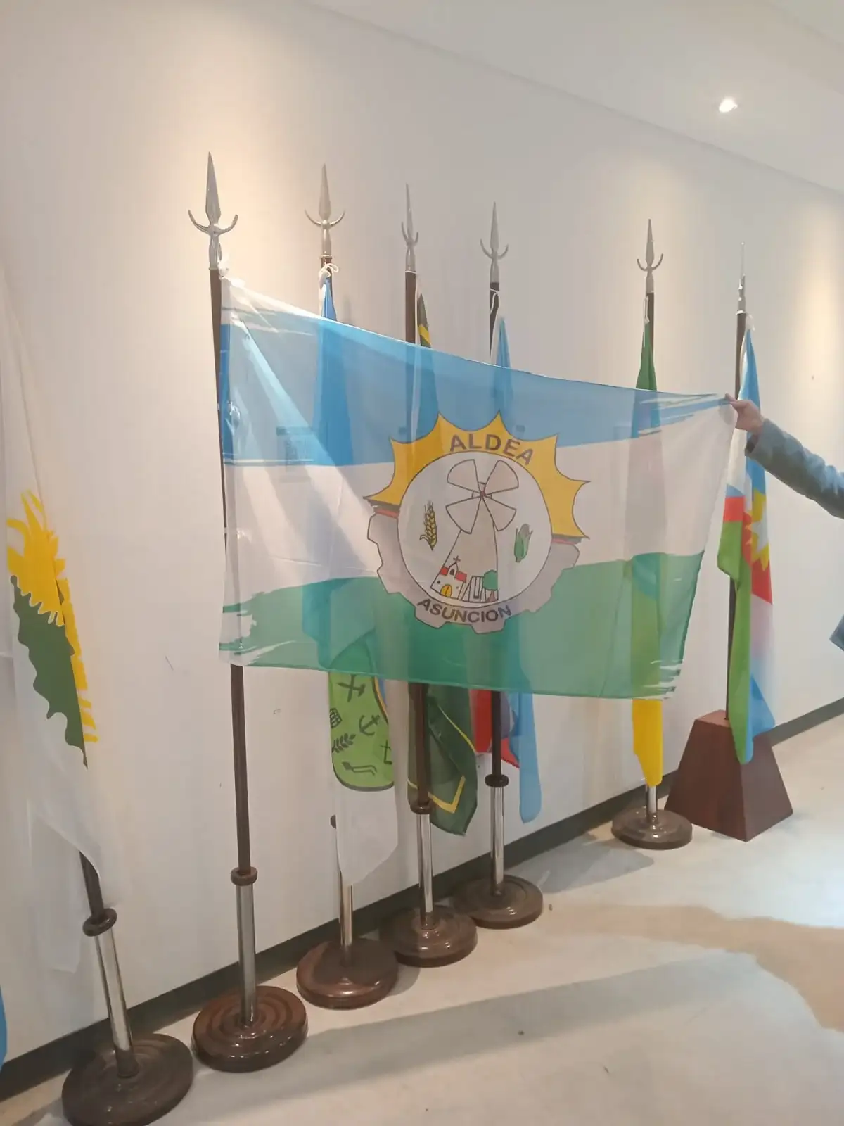 La bandera de Aldea Asunción fue incorporada al Museo de la Casa de Gobierno de Entre Ríos