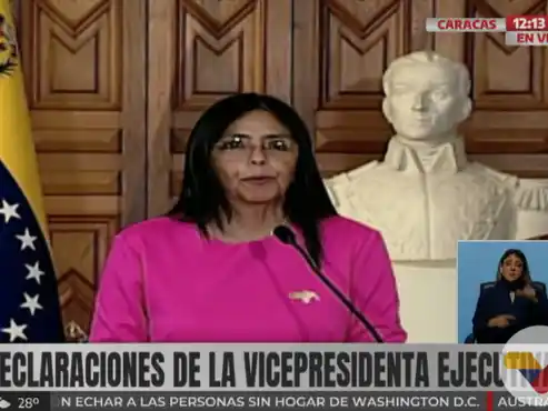 Delcy Rodríguez entrega documento "con la verdad histórica sobre Guayana Esequiba" ante la CIJ