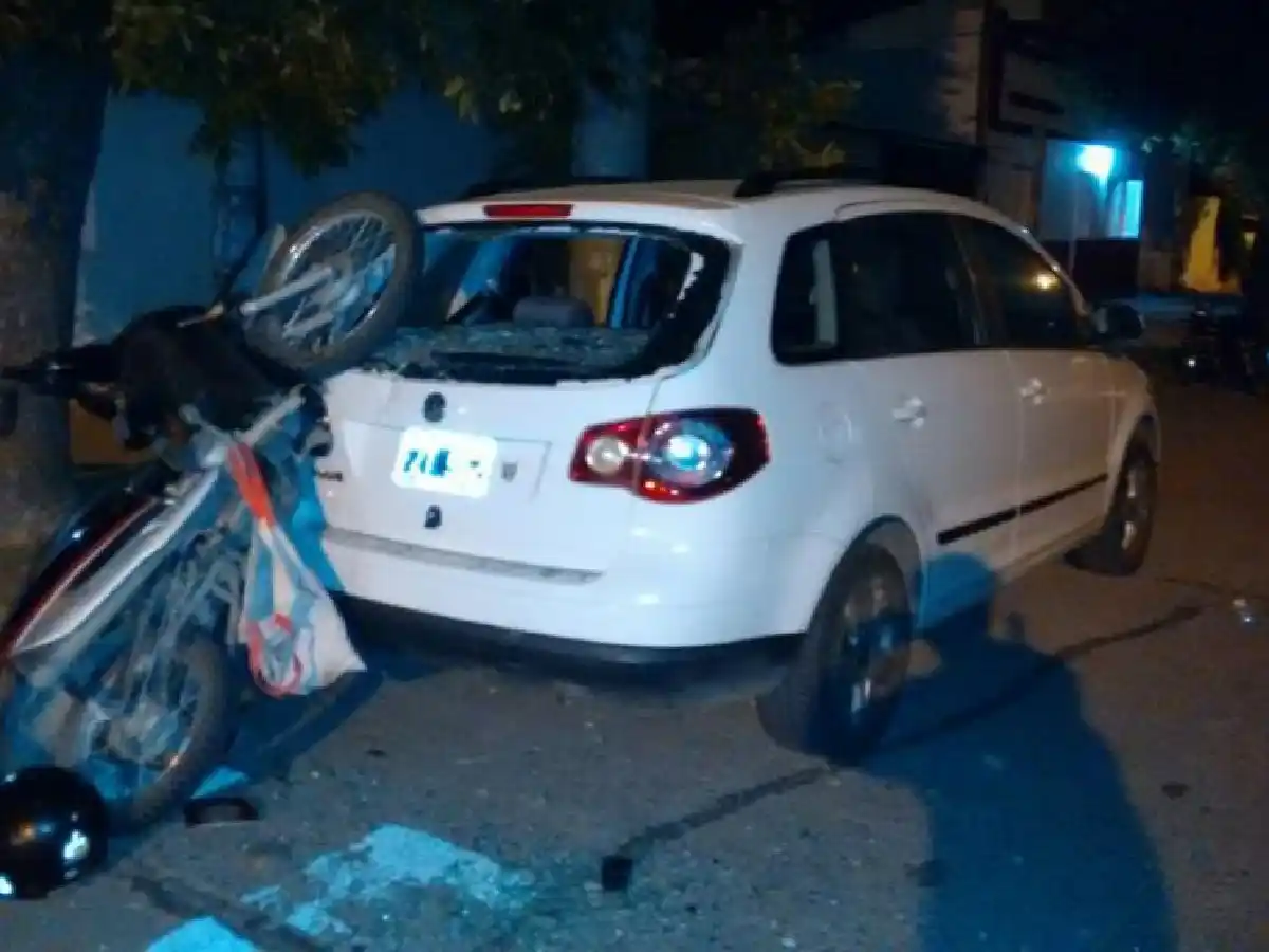 Choque y fuga: motociclista resultó con muerte cerebral en Villa María