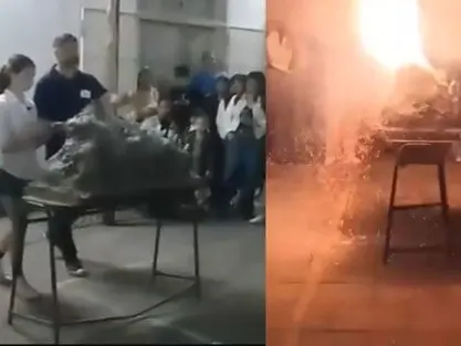 Explosión en Pergamino.