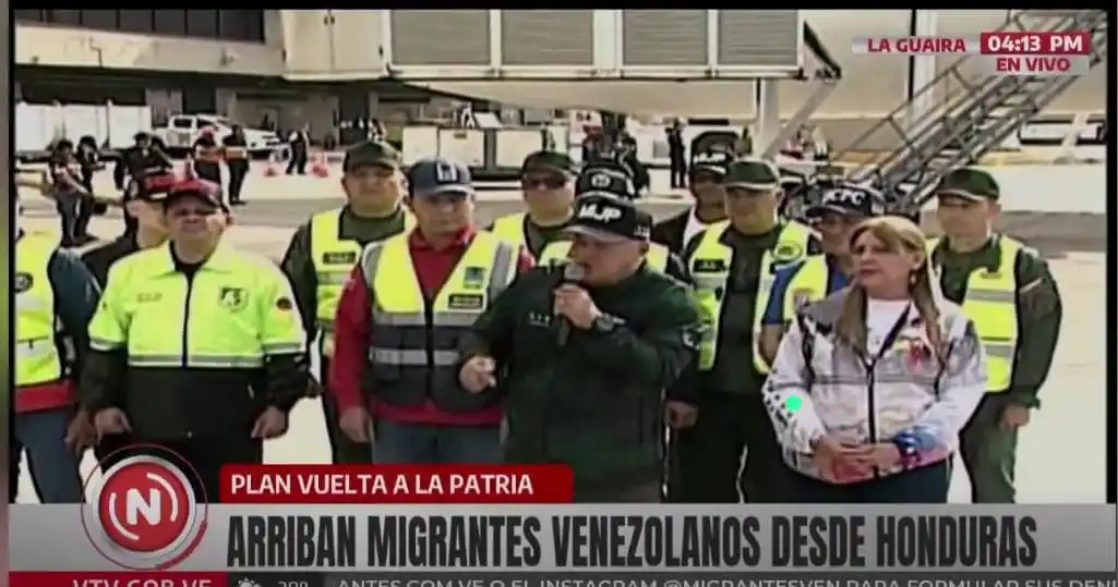 Llegaron 183 migrantes venezolanos deportados de EE.UU. : van 18 vuelos este año