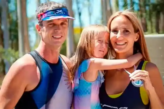 Cresto, en carrera. Participó del triatlón de Concordia y llegó primero en su categoría