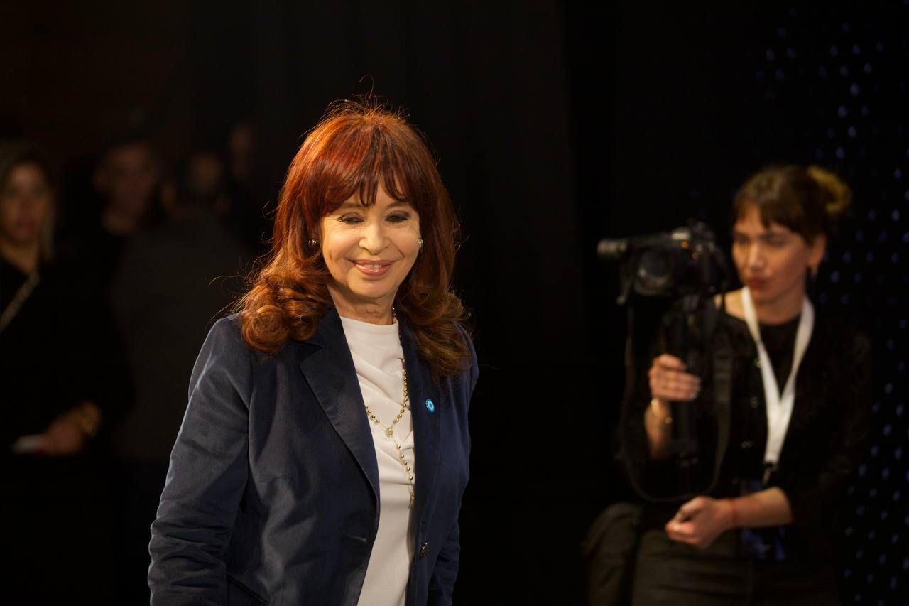 Cristina reapareció públicamente este sábado en Capital Federal.