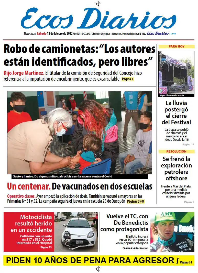 Tapa del 12 de febrero de 2022