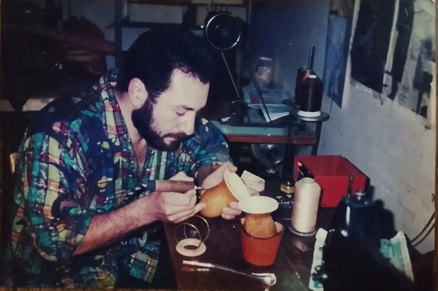 Julio en el taller-