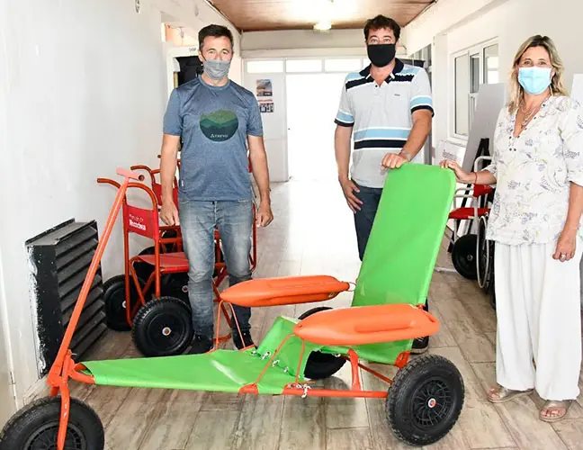 Mayor accesibilidad: la Usina donó una silla anfibia