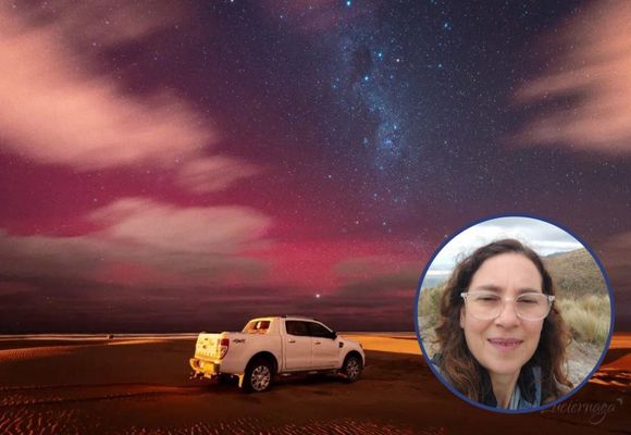 En Reta capturaron imágenes de la noche de auroras