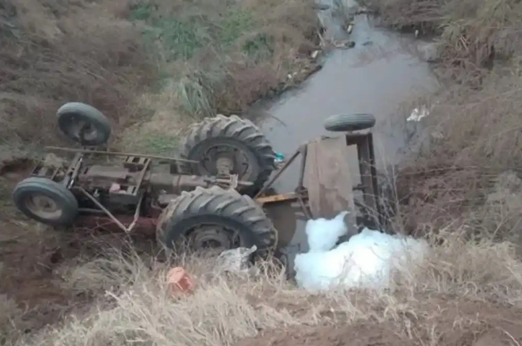 Murió aplastado por el tractor
