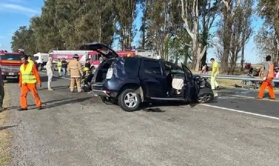 Choque múltiple en ruta 8: un muerto y varios heridos