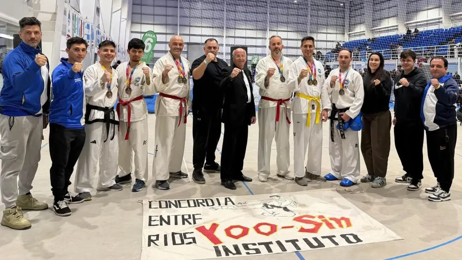 Concordia en el podio más alto, en el Campeonato Nacional de Taekwondo