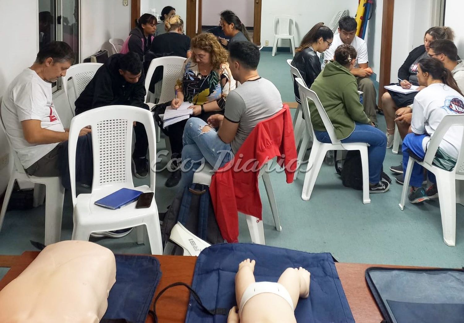 Uno de los cursos. De primeros auxilios de la Cruz Roja