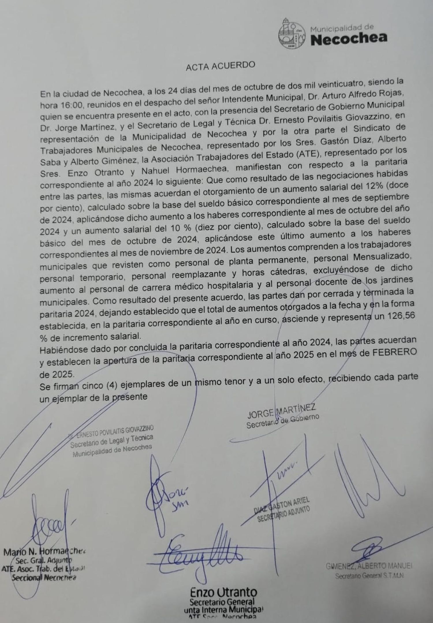 ACTA PARITARIA