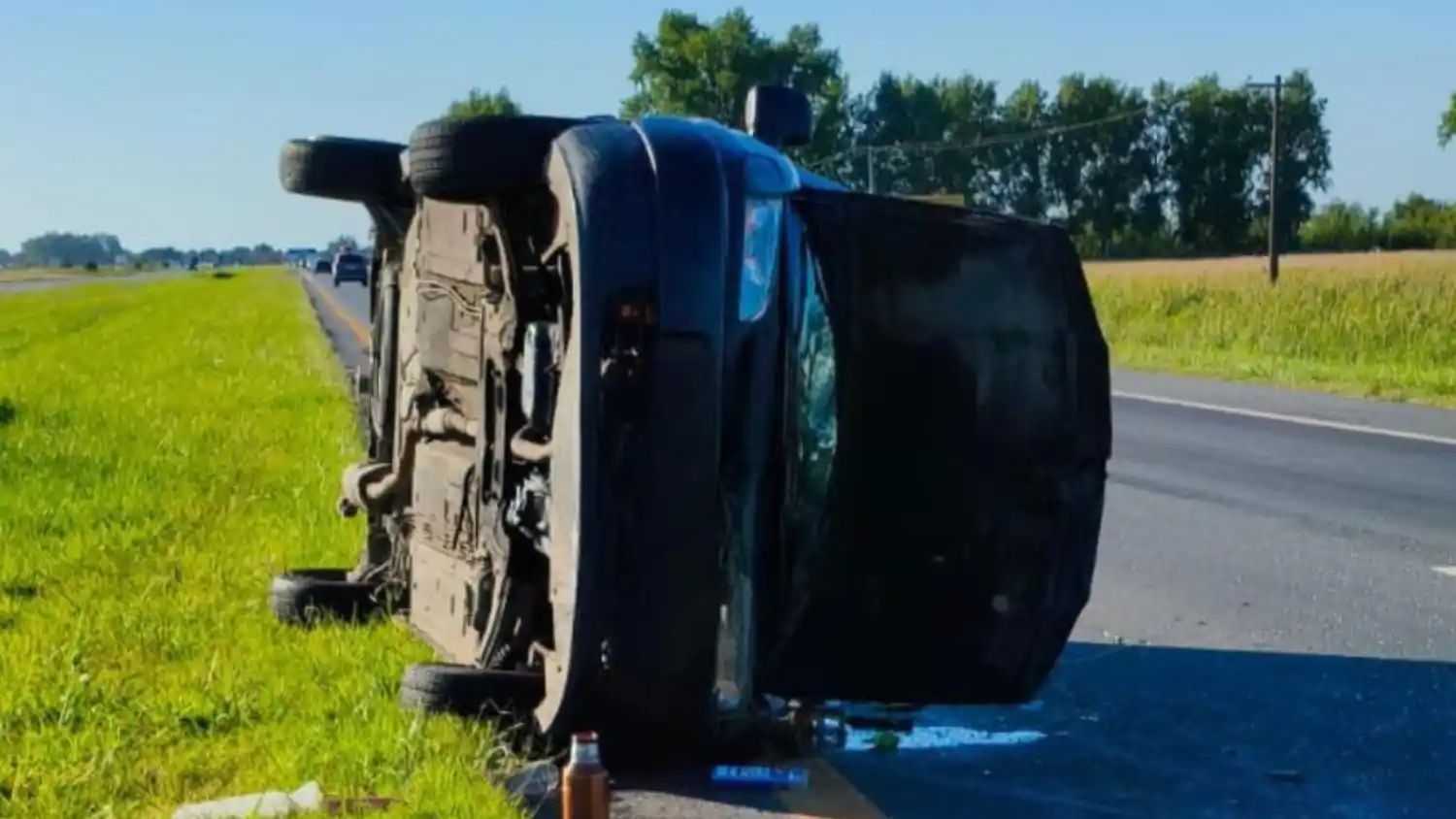 Impresionante accidente en Autovía 2: Seis heridos, entre ellos cuatro menores, tras un vuelco a la altura de Castelli
