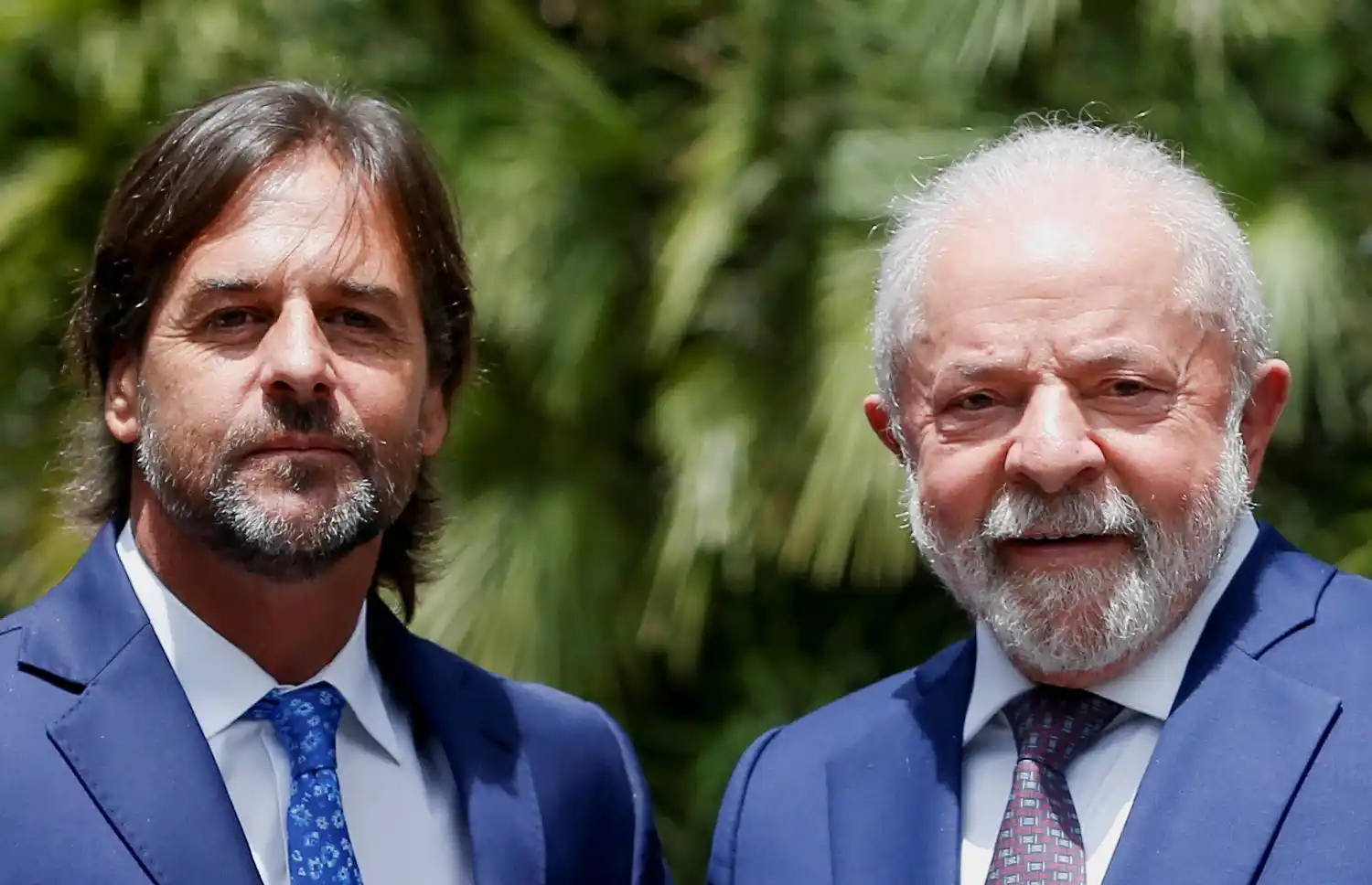Luis Lacalle Pou y Luiz Inácio Lula da Silva.