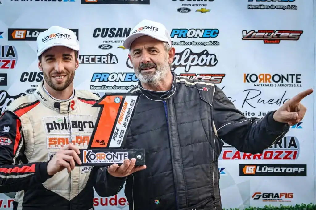 Carlos Blanc e Iván Ramos, los polemans de la Carrera de las Estrellas de Mar y Sierras A (DAMIÁN BARISHPOLSKI | PRENSA MAYORES DEL SUDESTE)