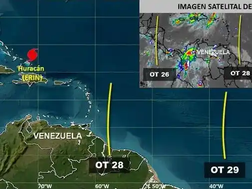 ALERTA: Inameh prevé llegada de la onda tropical 28 en las próximas horas