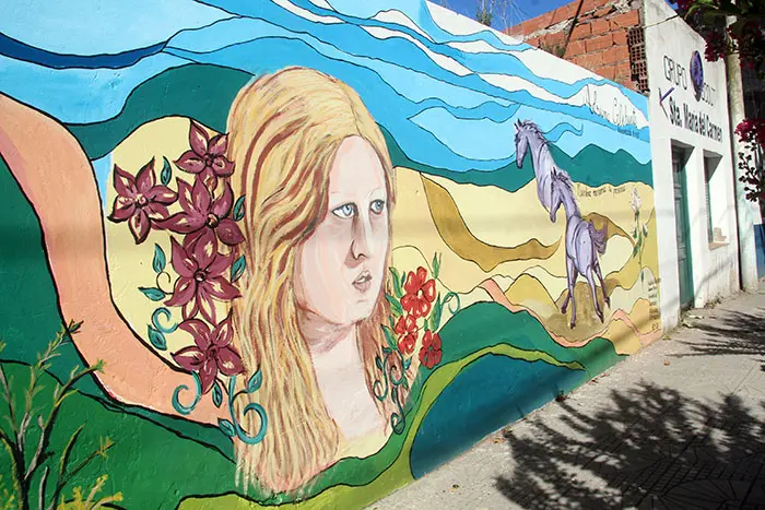 Inauguran mural de Celihueta