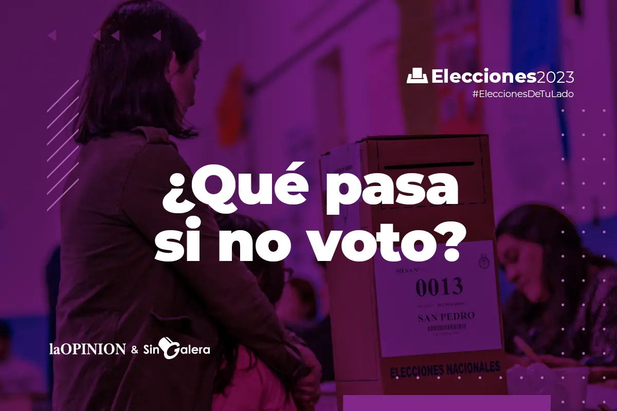 Elecciones 2023: ¿qué pasa si no voto?