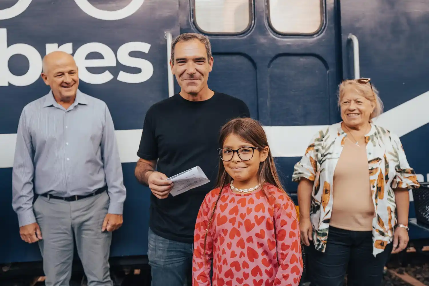 El intendente Agustín Neme recorrió las instalaciones del Tren de Capital Humano.