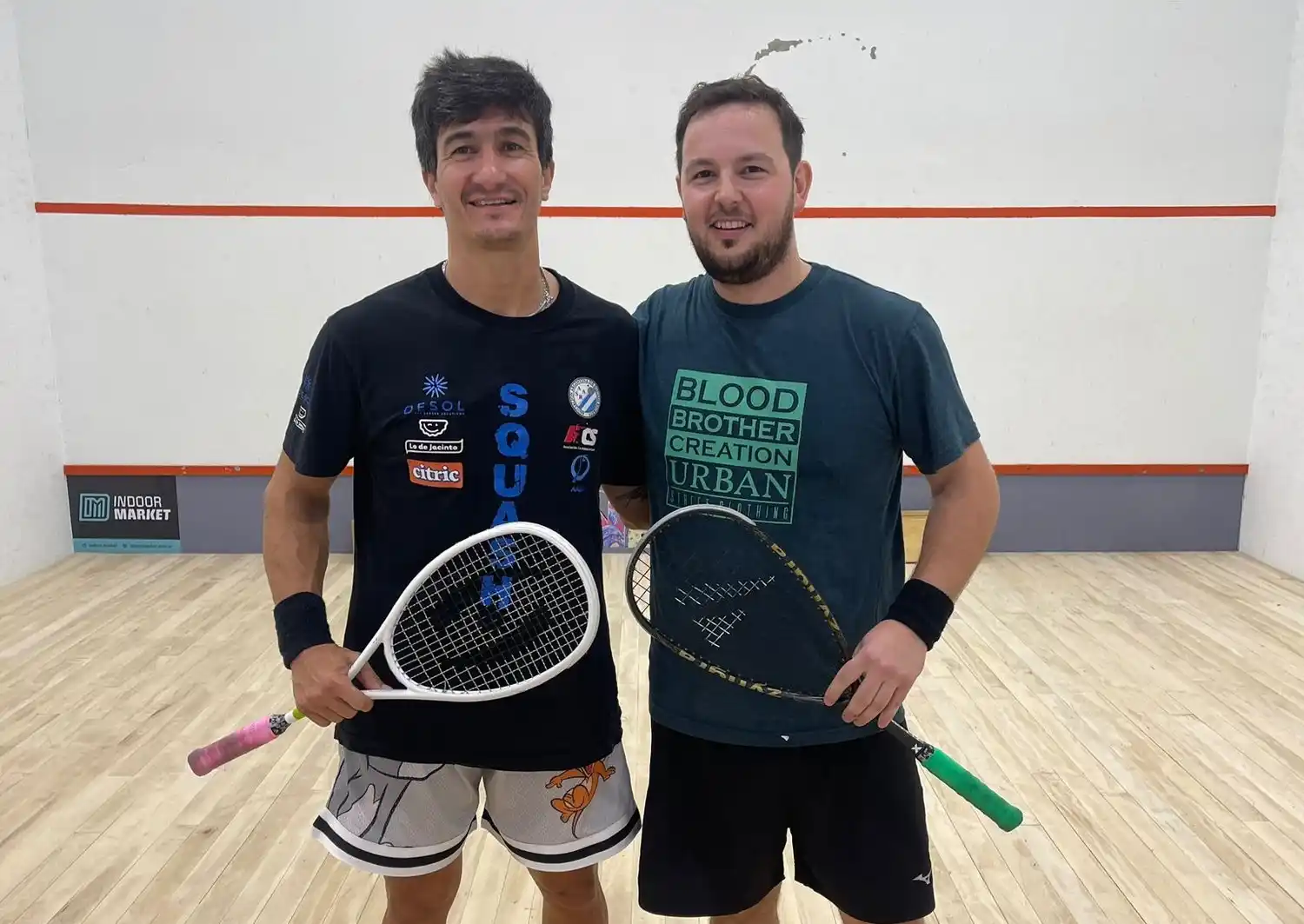 Gastón Decker (izquierda) venció a Christian Sánchez en la final de primera