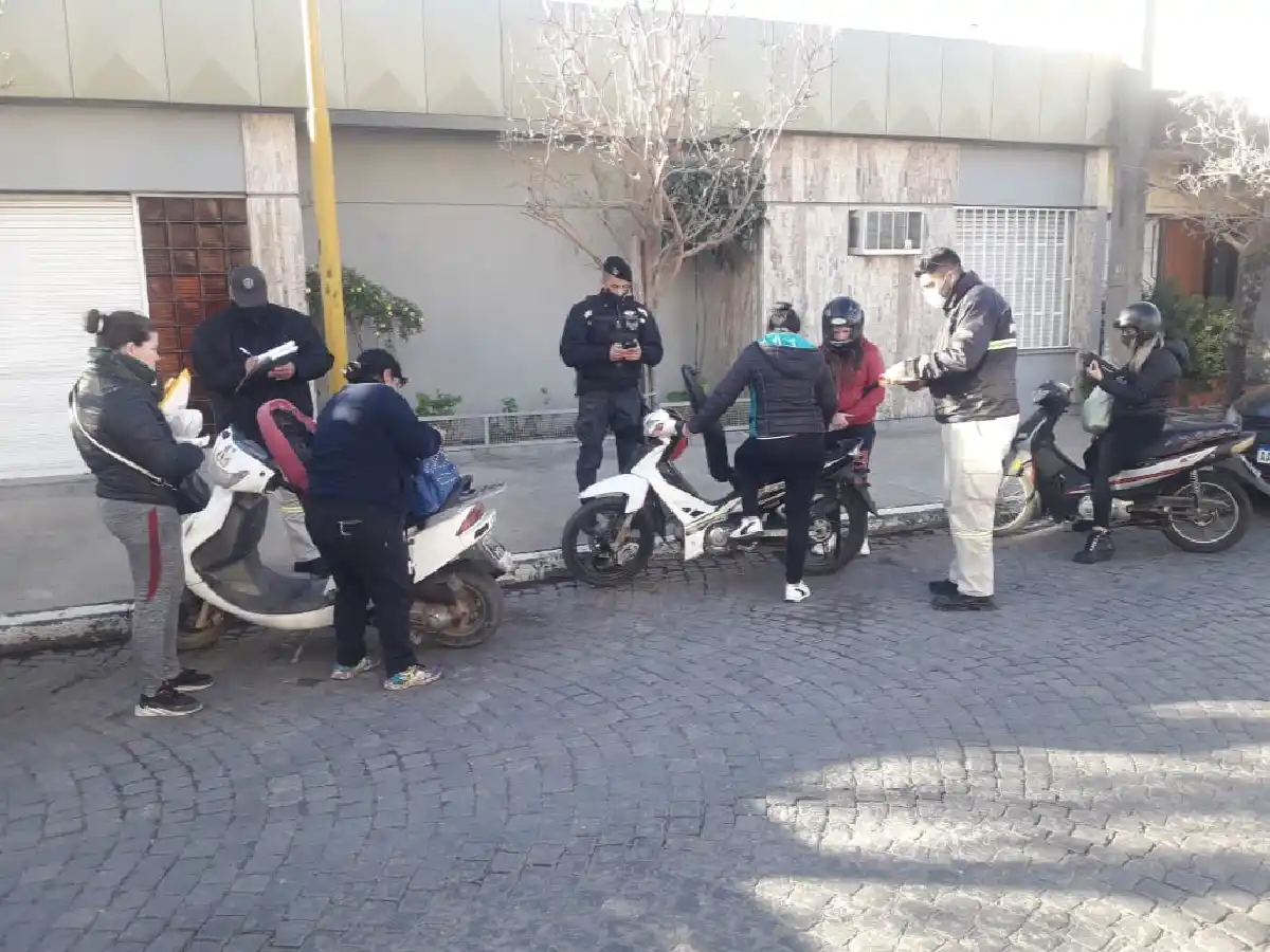 Retuvieron 34 motos y 2 remises en operativo de control de tránsito