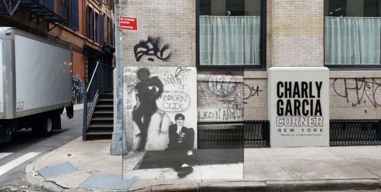 El homenaje está en el cruce de las calles Walker St. y Cortlandt Alley en Nueva York.