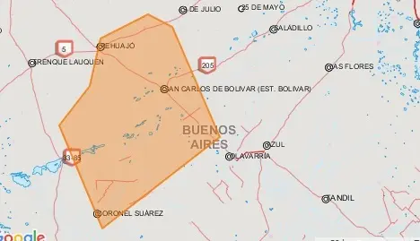 Alerta meteorológico en la Provincia de Buenos Aires