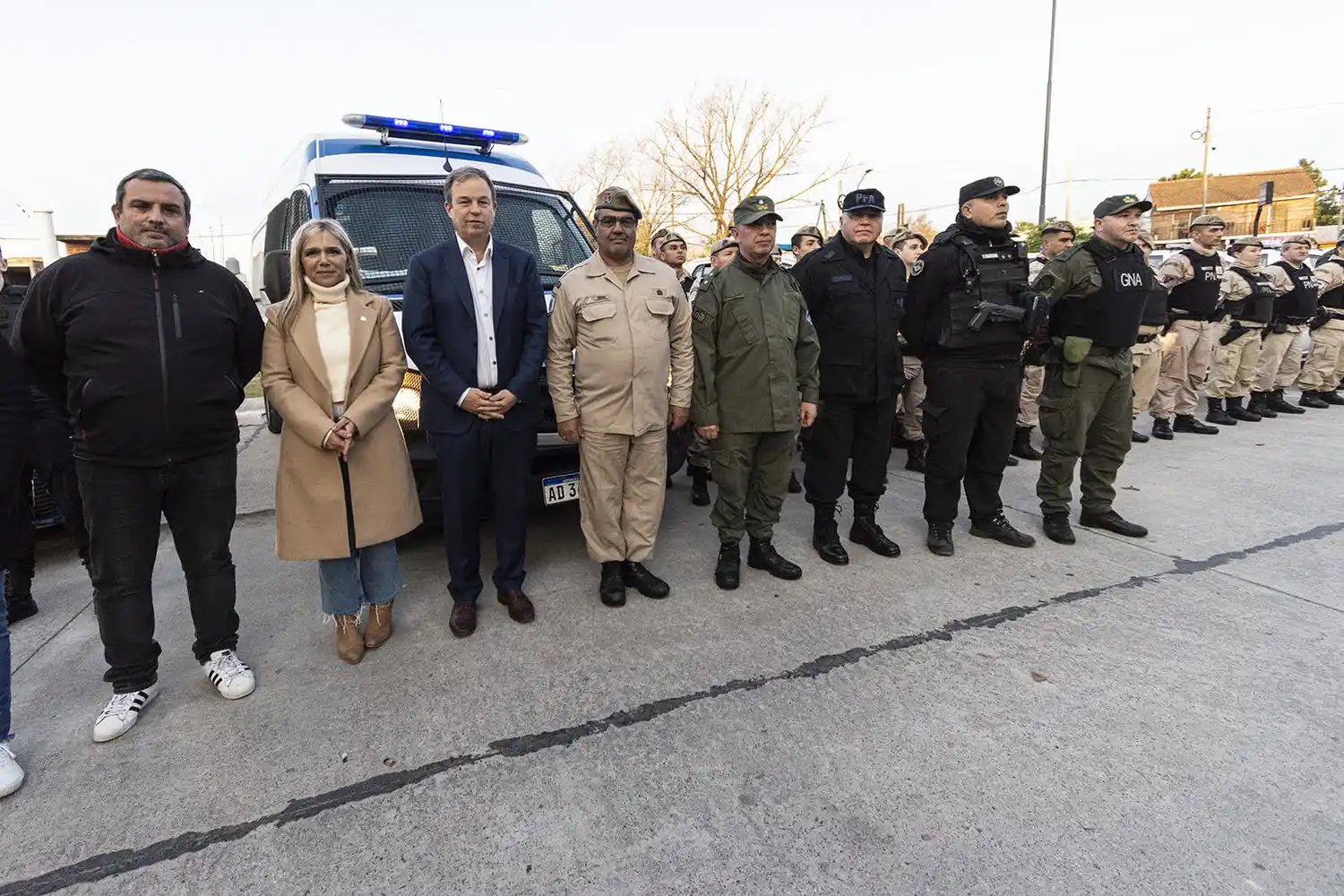 Almirante Brown: Cascallares supervisó despliegue de fuerzas federales en el distrito